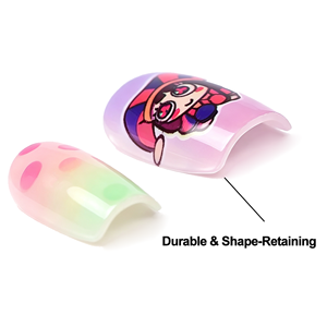 Ongles press-on personnalisés, faux ongles faits main sur mesure, choisissez n'importe quelle forme et longueur, ongles à coller réutilisables de luxe, cadeau pour elle - Product Image 4