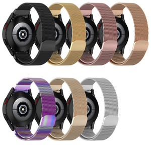 Pour Samsung <span class=keywords><strong>Galaxy</strong></span> <span class=keywords><strong>Watch</strong></span> <span class=keywords><strong>4</strong></span> <span class=keywords><strong>20mm</strong></span> <span class=keywords><strong>Bracelet</strong></span> de montre magnétique de luxe en acier inoxydable <span class=keywords><strong>Bracelet</strong></span> réglable pour hommes cadeau - Product Image 2