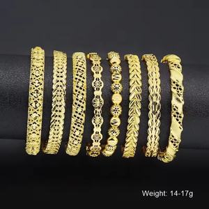 Jxx - Brazaletes de Lujo en Color Dorado con Dijes de Diseño para Mujeres Africanas, Regalos de Boda, Joyería de Moda - Product Image 6