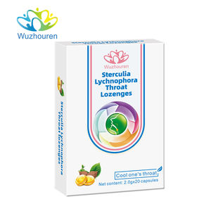 مصنع توريد مباشرة الأعشاب النباتية Sterculia Lychnophora معينات الحلق pastille - Product Image 3