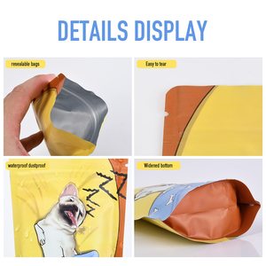 Sacchetti di Mylar personalizzati certificati FDA a prova di odore sacchetto di tabacco 3.5 7g 14g chiusura lampo in plastica a base di fiori di Mylar a prova di bambino - Product Image 4