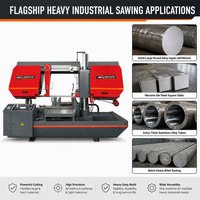 Scie à ruban automatique CNC GZK4270 de 700 mm pour métaux lourds avec variateur de fréquence