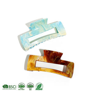 Pinza de Pelo Cuadrada de Acetato con Diseño Hueco en Colores Dulces, Unisex, con Logotipo Personalizado - Venta al por Mayor de Alta Calidad y Moda - Product Image 5