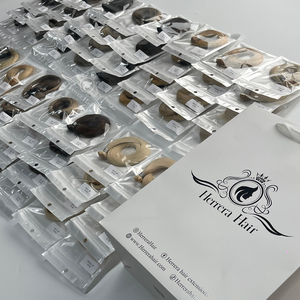 Extensiones de cabello de punta plana de queratina preadherida con punta K de doble dibujado Itips U V Y I F Fábrica Extensiones de cabello natural humano ruso - Product Image 3