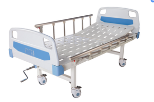 Gấp 1 Crank Giường Bệnh Viện Phục Hưng Giường Với 4 Cái Im Lặng Bánh Xe Hợp Kim Nhôm Side Rail - Product Image 4