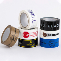 Ruban Adhésif d'Emballage BOPP Personnalisé pour Cartons d'Expédition, Ruban Imperméable avec Logo Imprimé en Couleur