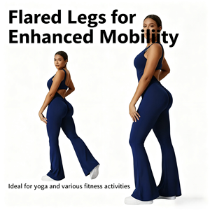 بدلات رياضية نسائية بدون أكمام مقاس كبير، ملابس تمرين طويلة بدون خياطة، بدلة نسائية سريعة الجفاف ومرنة للرياضة - Product Image 6