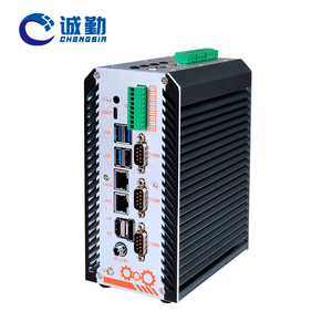 Ordinateur industriel personnalisé Din Rai Core Ultra-U/H Ultra-125U/Ultra-125H, hébergement X86, double LAN, sans ventilateur, mini PC embarqué - Product Image 4