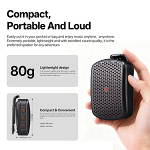 Altavoz Portátil con Clip, Resistente al Agua IPX7, Resistente al Sudor, con Micrófono Incorporado para Llamadas con Manos Libres, Música Mientras se Corre o se Ciclada, M1 - Product Image 5