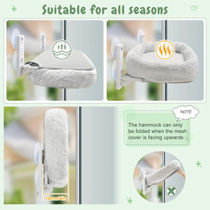 Hot Selling Hoge Kwaliteit Stevige Kat Hangende Hangmat Bed Draadloze Opvouwbare Raam Bed - Product Image 5