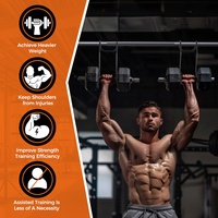 Wellshow Sport Haltère Spotter Crochets pour Banc Presse Power Rack Attachements Haltères Rack pour Poitrine Workout Connecter à Barbell