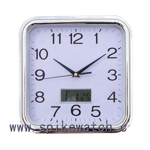 Orologi <span class=keywords><strong>da</strong></span> <span class=keywords><strong>parete</strong></span> promozionali digitali con cornice in plastica in stile <span class=keywords><strong>quadrato</strong></span> - Product Image 1