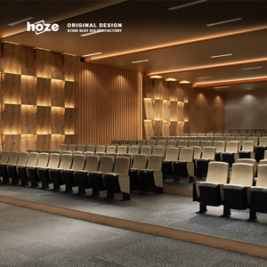 Hoze HS-1209C thương mại rạp hát tại ghế với trở lại bằng văn bản bảng ghế nhà máy trực tiếp bán buôn cho Nhà thờ Auditorium hội trường sử dụng - Product Image 3