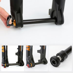 Axe traversant pour vélo de montagne Bolany M14*P1.5*L18 145mm en alliage d'aluminium pour fourche de vélo de 29 pouces, frein à disque, sans suspension - Product Image 1