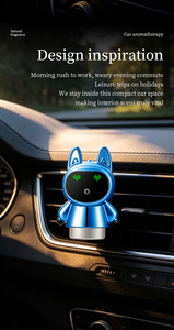 Cute Cartoon <strong>Car</strong> Vent Aroma <strong>Diffuser</strong> <strong>Refillable</strong> Essential Oil Bottle for Holiday Creative Gift Fits All Air Outlets - Product Image 3