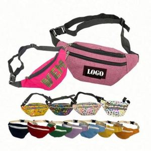 Sac banane personnalisé de haute qualité, cadeau promotionnel, motif brodé, fermeture éclair, fabriqué en polyester durable avec impression de logo - Product Image 1