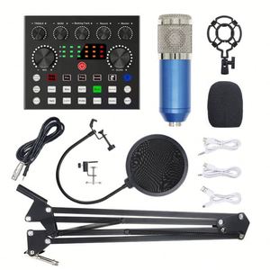 Bm800 USB Recording <strong>Studio</strong> Condenser <strong>Microphone</strong> Mic V8S V8S-X Live Sound Card Set Portable Computer Recording Podcasting TikTok - Product Image 2