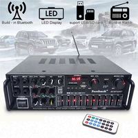 AOSHEN MP326BT 200W 400W Maks 110V/220V BT Stereo 3 Kanal 4 Ohm Metal Ev Tipi Amfi