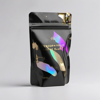 Sachet Doypack personnalisé à fond plat avec fermeture zip en film transparent pour l'agriculture, emballage 8 kg, finition velours mat