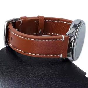 Bracelet de <span class=keywords><strong>montre</strong></span> en cuir de grain supérieur 18mm 20mm 22mm hommes cuir de vachette Litchi Grain Bracelet de <span class=keywords><strong>montre</strong></span> Bracelet souple - Product Image 2