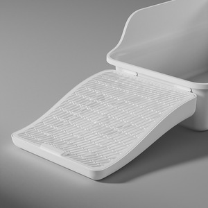<b>Cat</b> <b>Litter</b> Mat Double Layer 35x44x8cm PP Material Anti Spill For Adult <b>Cat</b> Open <b>Litter</b> Box - Product Image 2