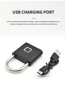 Candado Inteligente Electrónico USB Tipo C con Huella Dactilar para Equipaje y Gabinetes, Acceso por Huella Dactilar, Precio de Fábrica - Product Image 5