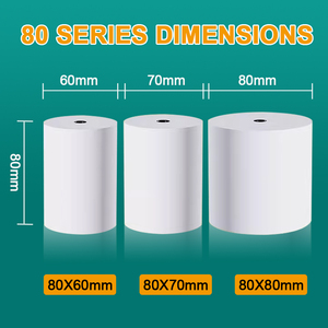 ม้วนกระดาษความร้อน 80x80 มม. ปลอดสาร BPA คุณภาพสูง สำหรับเครื่องพิมพ์ใบเสร็จ POS พิมพ์เร็ว <span class=keywords><strong>50</strong></span> ม้วน/แพ็ค - Product Image 6