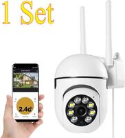 Cámara de Seguridad IP Inalámbrica Wifi de 8MP, PTZ, Zoom 4X, Seguimiento, Audio Bidireccional, Visión Nocturna en Color HD