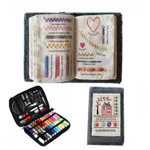 Kit <span class=keywords><strong>de</strong></span> Bordado DIY <span class=keywords><strong>para</strong></span> Principiantes, Set <span class=keywords><strong>de</strong></span> Inicio <span class=keywords><strong>de</strong></span> <span class=keywords><strong>Punto</strong></span> <span class=keywords><strong>de</strong></span> <span class=keywords><strong>Cruz</strong></span> con Aro, Hilos, Agujas y Tela <span class=keywords><strong>de</strong></span> Lino al por Mayor - Product Image 1