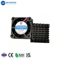 Kipas Pendingin Aksial DC AM2507S12H 25x25x7mm 5V 12V Mini Heatsink Radiator Fan Senyap Aliran Udara Tinggi untuk Pendinginan Peralatan PC