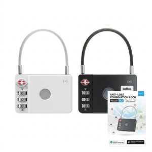 Serrure de bagage intelligente en plastique MiLi MiLock Duo approuvée par la TSA, avec suivi GPS en temps réel et localisation Google Find My Tracker - Product Image 1