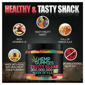 Gummies au Chanvre Marque Blanche : Complément Apaisant pour la Bonne Humeur, Joie, Anti-Inflammation et Calme - Product Image 4