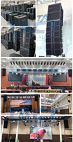 Système de sonorisation avec enceintes line array actives et passives de 10 pouces, enceintes line array RCF pour les performances sur scène