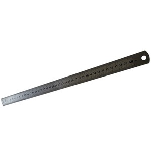 Regla de acero inoxidable de 30cm, 50cm, 100cm, herramienta de medición de borde recto engrosado para trabajos de precisión - Product Image 3