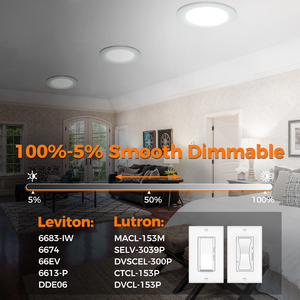 <span class=keywords><strong>Plafonnier</strong></span> LED encastré ultra-plat de <span class=keywords><strong>8</strong></span> pouces 18W, homologué ETL, 3 températures de couleur sélectionnables, sans boîtier, avec boîtier de jonction - Product Image 3