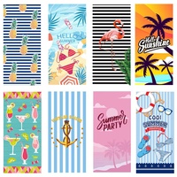 Custom Logo Quick Dry Sand Proof Recycled Towel Microfiber Print Swimming Beach Towel Repreve Towel