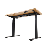 Bon marché, bureau debout ergonomique électrique facile à installer, cadre de bureau d'ordinateur de bureau debout à hauteur réglable, double moteur