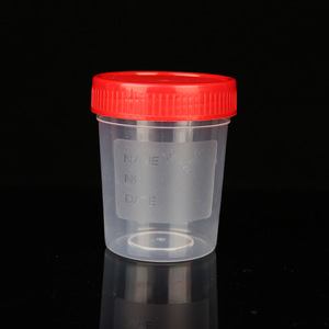 Graduated Plastic <b>Measuring</b> Cup 100Ml With <b>Spoon</b> For Laboratory Use - Product Image 2