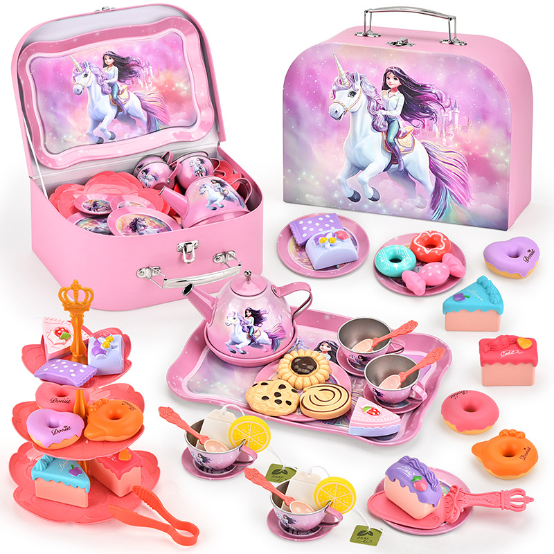 M5018 tinplate unicorn afternoon tea-48pcs