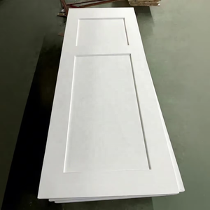 Porte en bois écologique à <span class=keywords><strong>prix</strong></span> <span class=keywords><strong>de</strong></span> gros usine, ambiance classique, porte en bois blanc apprêté pleine grandeur - Product Image 4