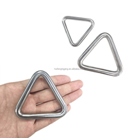 Huifeng OEM personnalisé anneau triangulaire en métal grand anneau en acier inoxydable artisanat marin polyvalent robuste anneau Triangle soudé