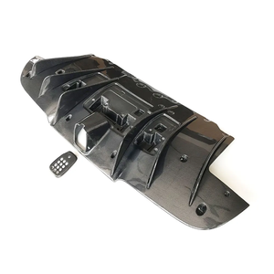 Difusor Trasero de Fibra de Carbono Real para Ferrari 488 GTB <span class=keywords><strong>Spider</strong></span> 2016-UP, Estilo Racing, Kit de Carrocería, Spoiler, Splitter - Product Image 3