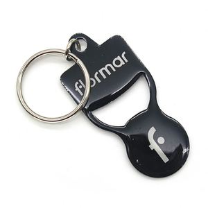 Porte-clés jeton de chariot de courses personnalisé en métal avec impression époxy - Product Image 5