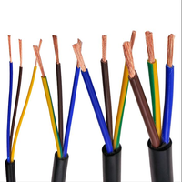 Câble RVV 300V en gros 2/3/4/5/6/8/10 conducteurs 0,3/0,75/1,5/2,5mm² H05VV-F 60227 IEC 52 Câble électrique flexible en cuivre PVC