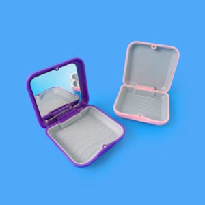 Contenitore Quadrato per Apparecchio Dentale, Scatola in Plastica per Allineatori, Custodia per Protesi Ortodontica - Product Image 3