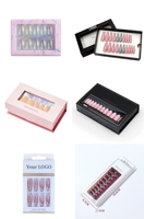 MyBeautyNails New French Design Gel Artificiel Tips Color Full Cover Coffin Press on False Nails Gel X Nail