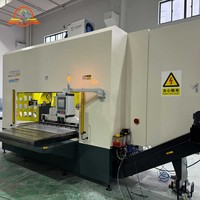Scie à double lame pour alliage d'aluminium, coupe en une seule passe, pour poutre avant de voiture, pare-chocs – Machine à scier l'aluminium à double tête, vente directe usine