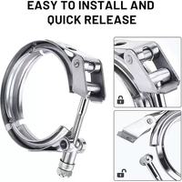Collier de serrage en acier inoxydable personnalisable, résistant à la corrosion, surface brossée, pour conduites de carburant et pneumatiques, 3,25 pouces, réglable, usage marin