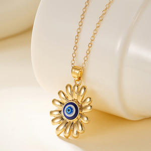 Collar Versátil de Alta Gama con Diseño de Llama Solar y Ojo de Diablo, Cadena de Clavícula de Lujo Ligero, Accesorios de Moda - Product Image 6