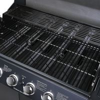 En stock Barbecue à gaz en acier inoxydable à 6 + 1 brûleurs avec allumage électronique au propane 72000BTU pour l'extérieur